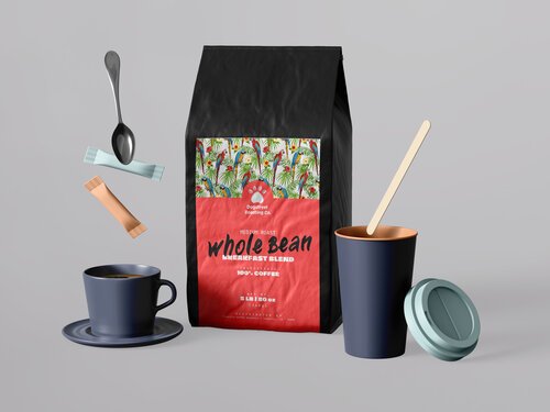 Custom Coffee Labels – Canva